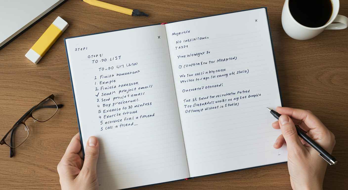 Creating a Simple To-Do List in Notepad